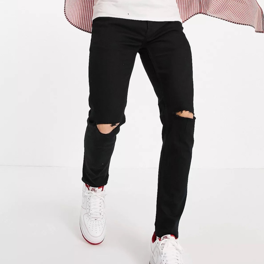 Topman black stretch skinny jeans. New, with tags